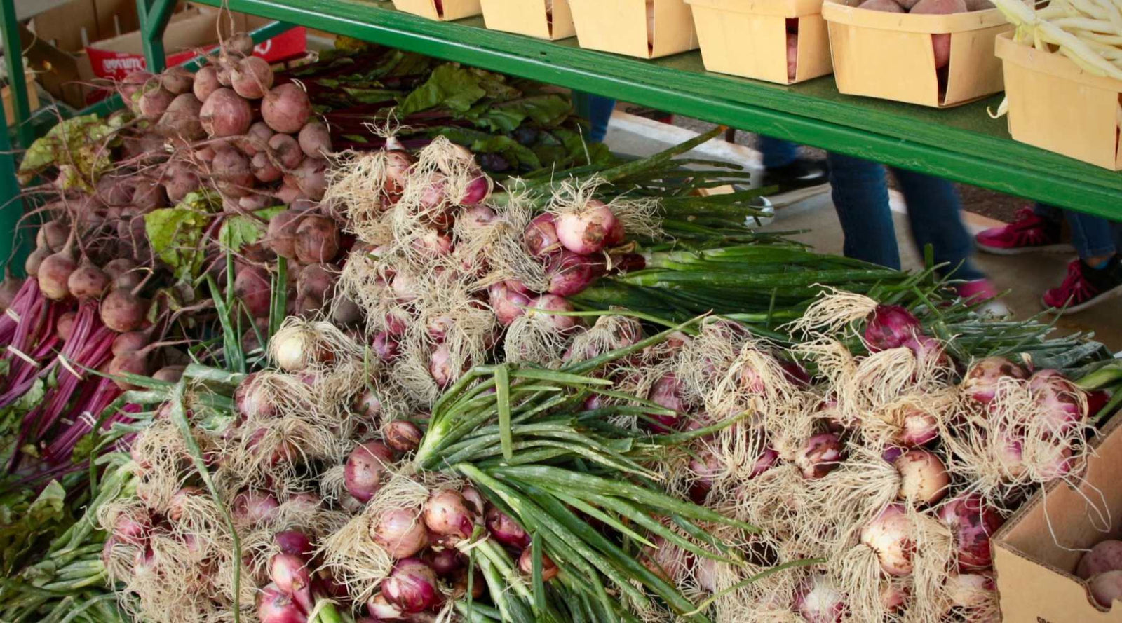 Bunches of Beets on Market Display