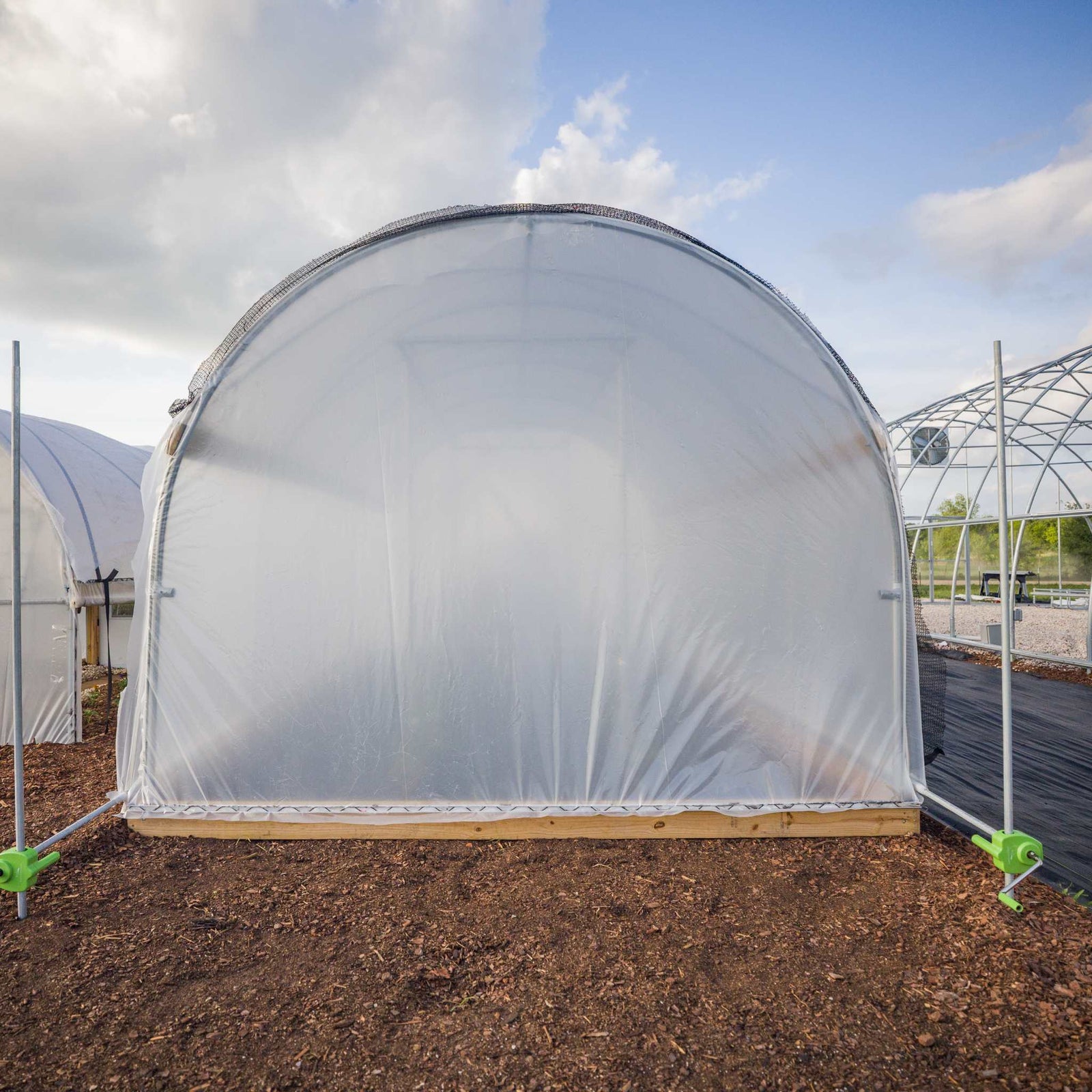 Essential 10' High tunnel back view