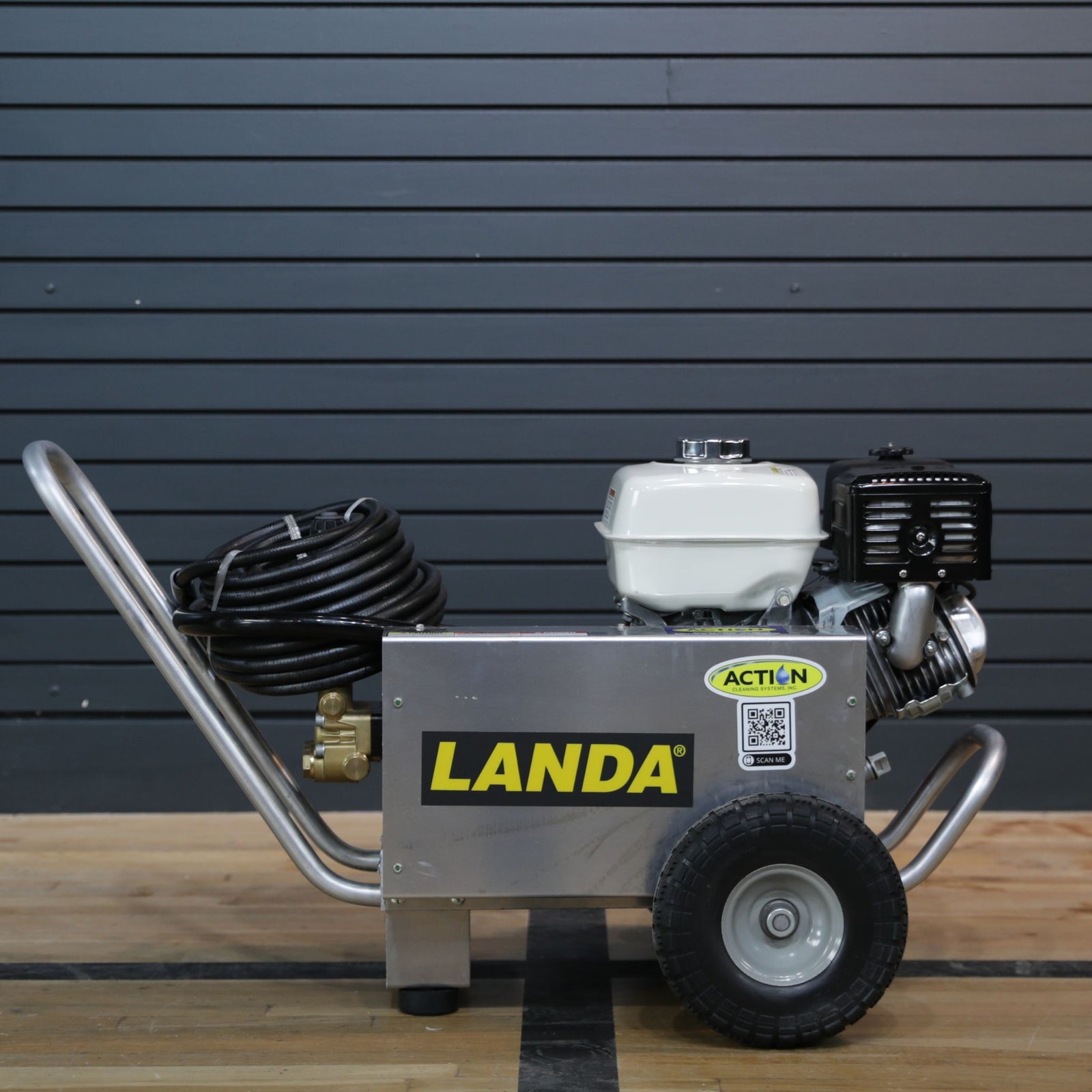 Front View Gas Powered Landa Power Washer