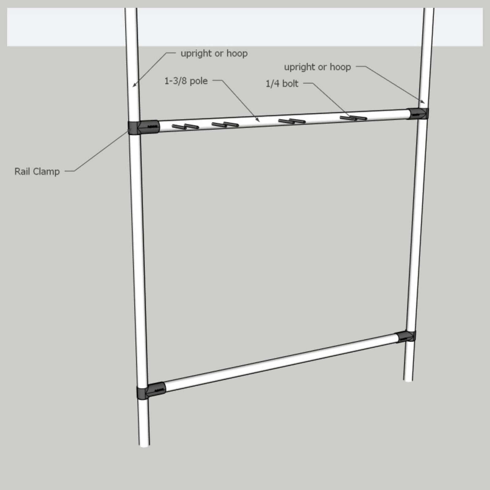 DIY Garden Tool Rack Organizer