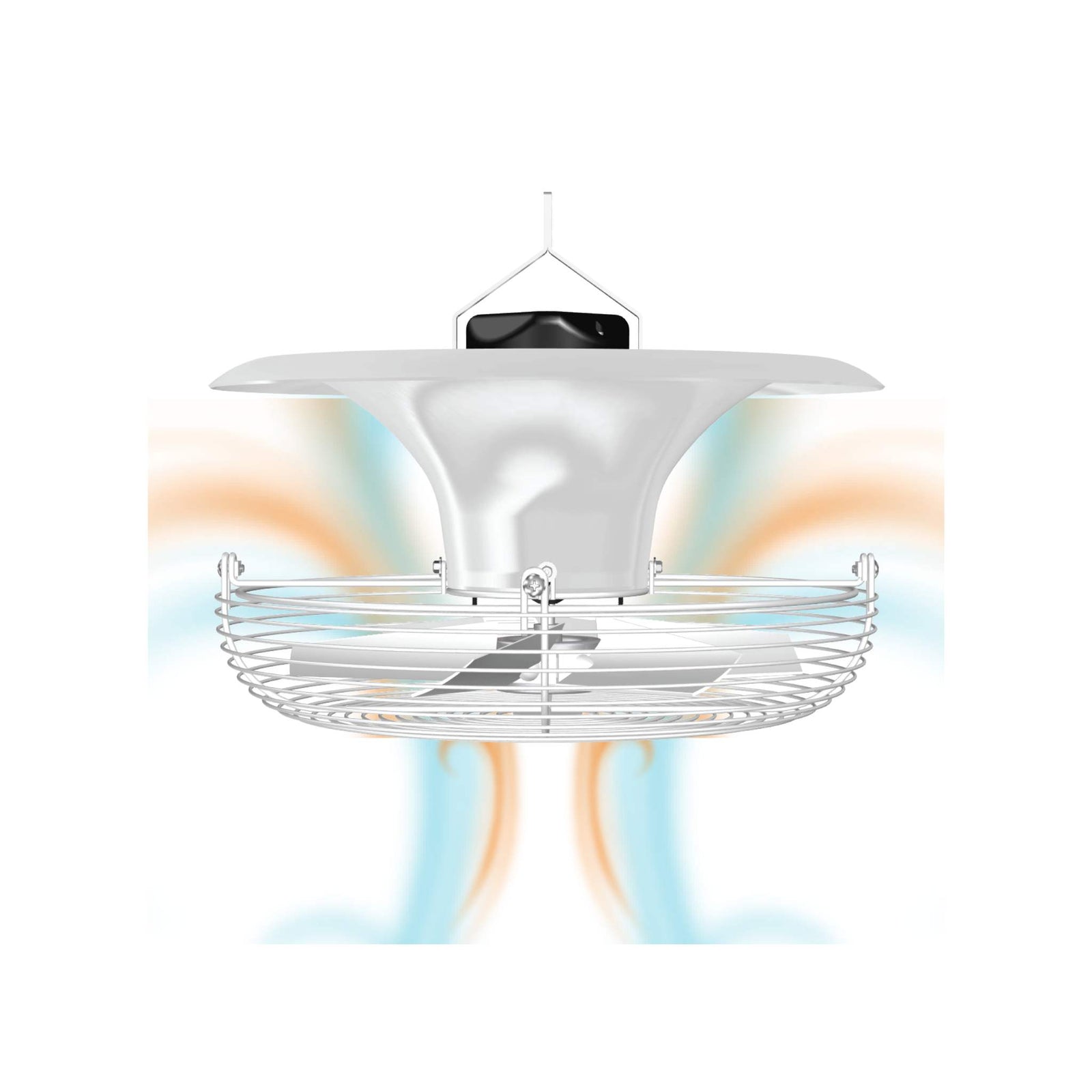 18 in destratifier fan mixing air graphic