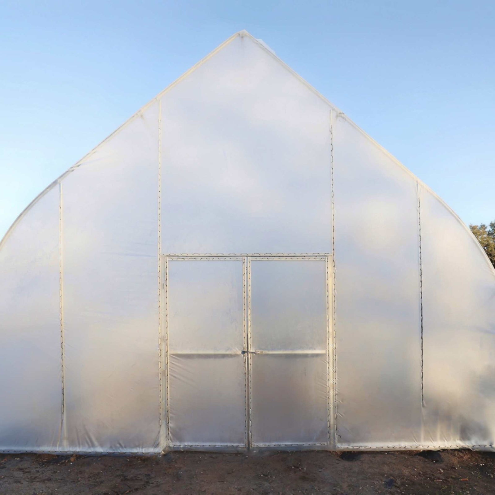 Eco gothic high tunnel with double doors