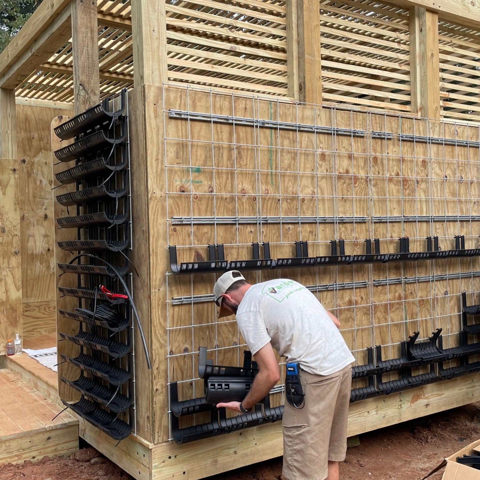 Varden Galvanized Wire Panels in large installation