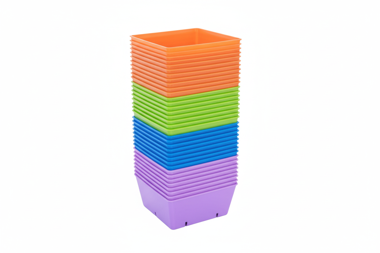 No Pink 5x5 2in Trays Multi Color