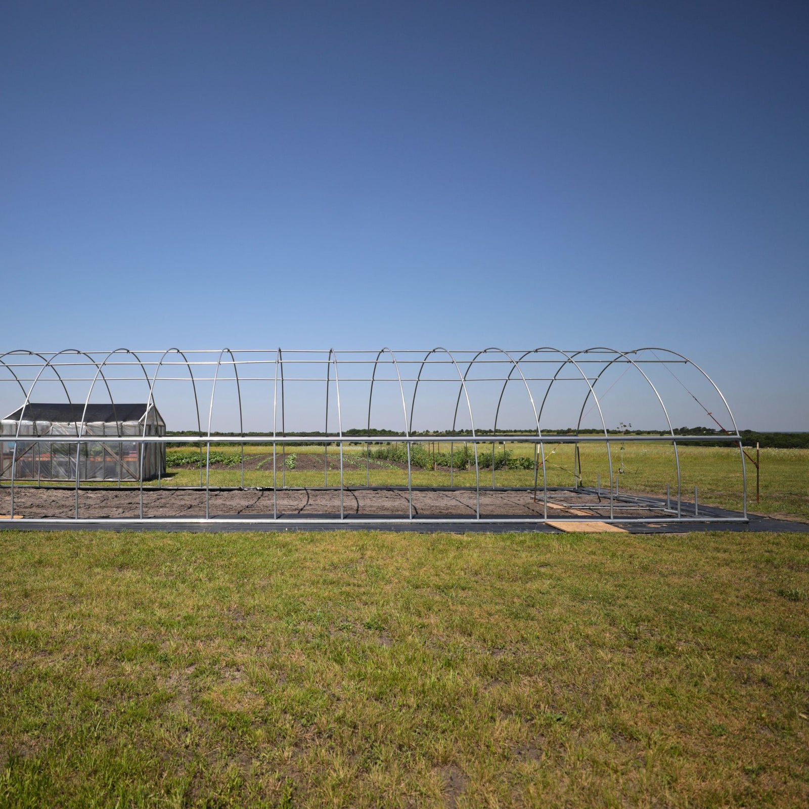 Premium Round All Metal High tunnel frame without plastic