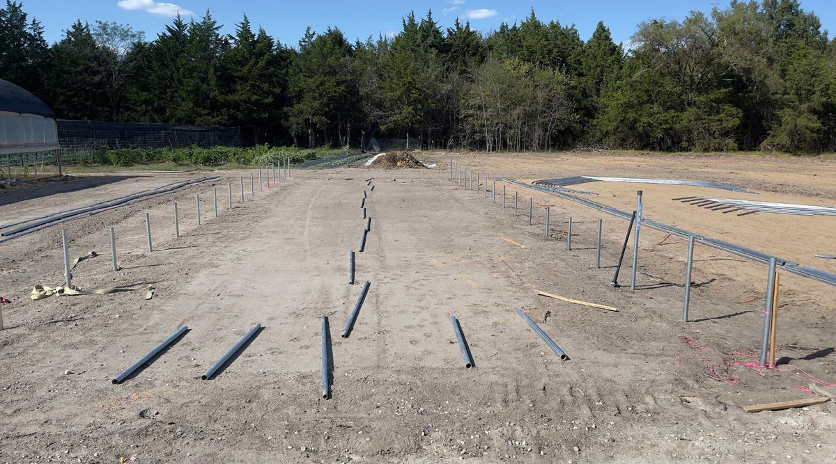 hoop house ground posts