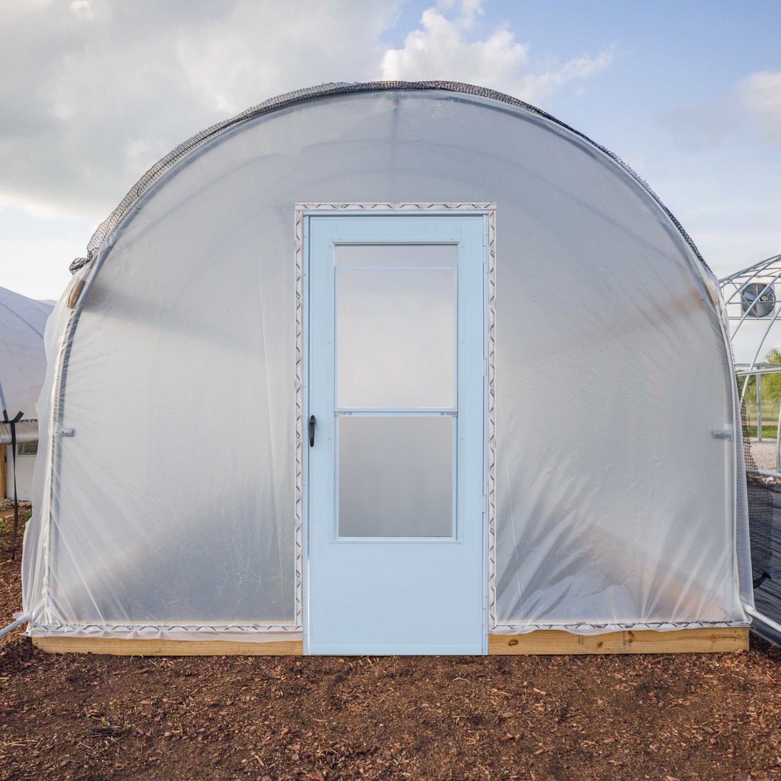 Essential 10' High tunnel with diy door option