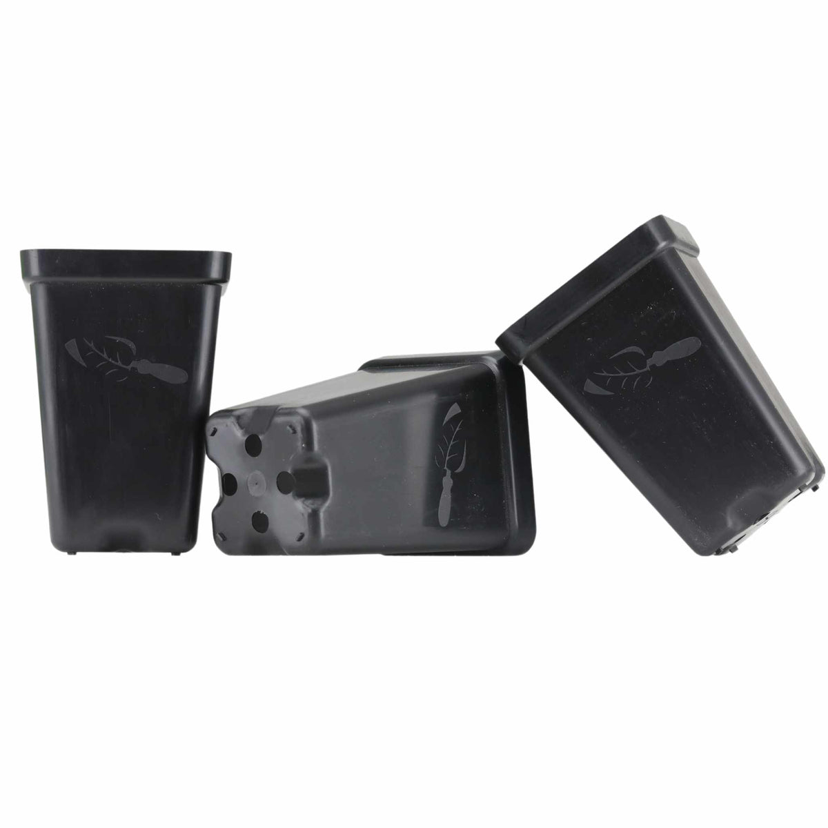 2.5" Seed starting pots in black