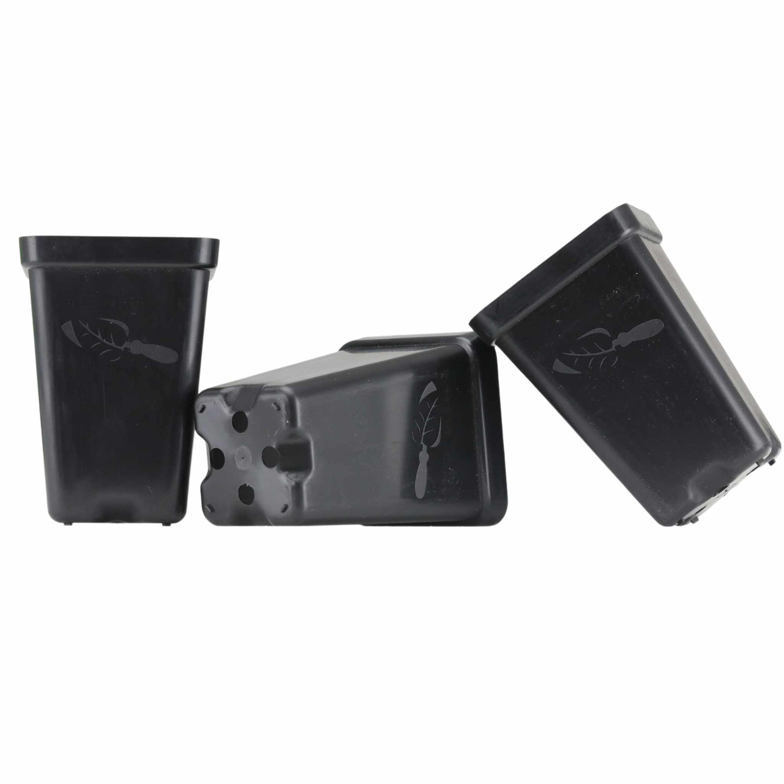 2.5" Seed starting pots in black