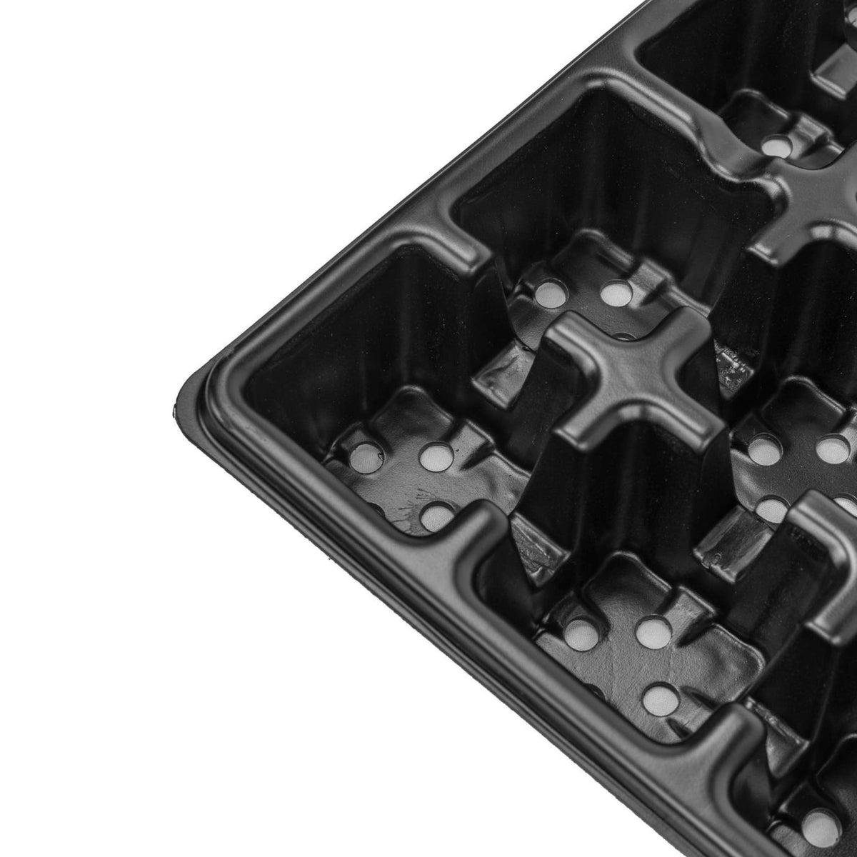 Closeup of Corner to show depth on 32 cell tray