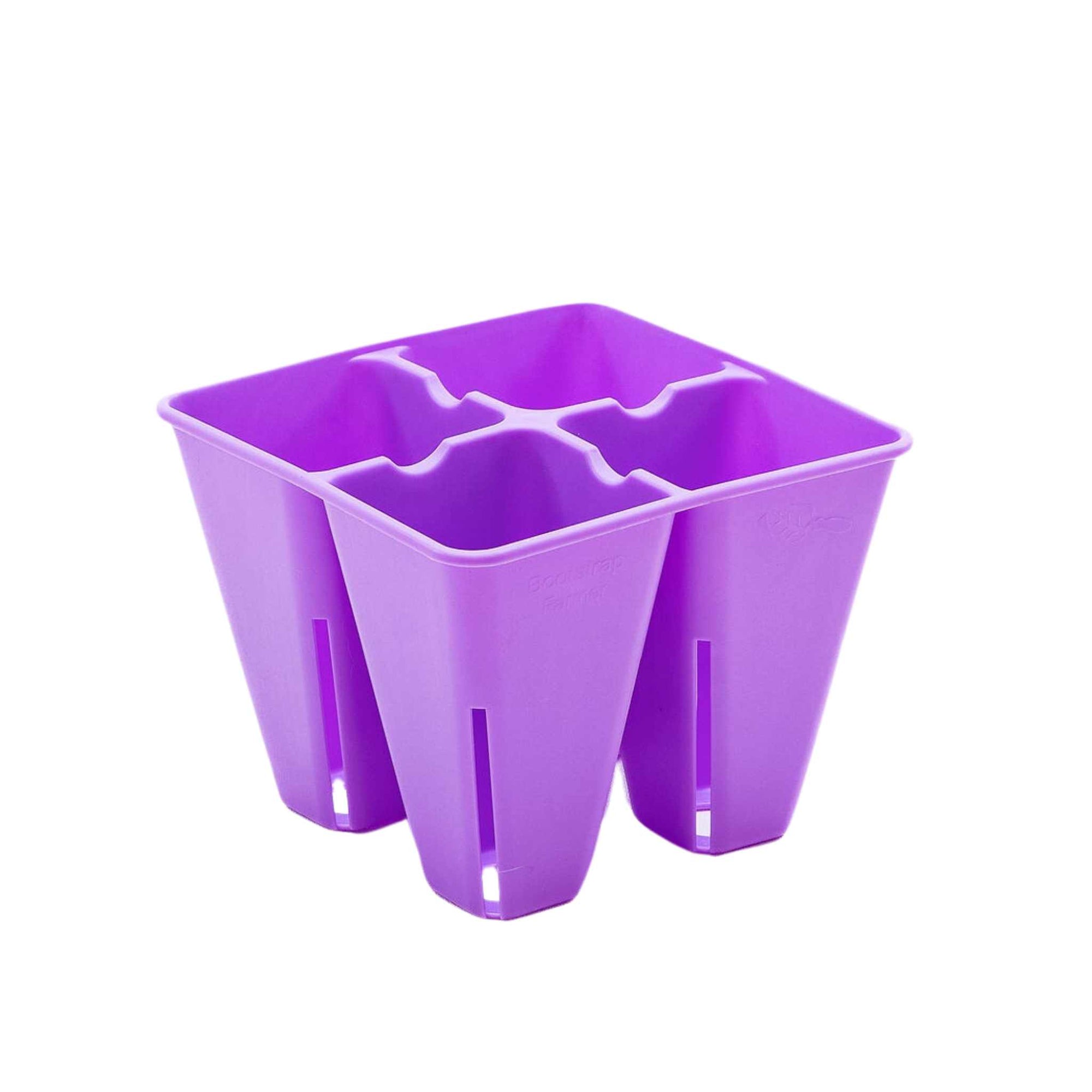 4 Cell plug tray in purple