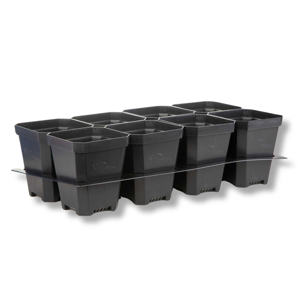 black 5" pots with insert