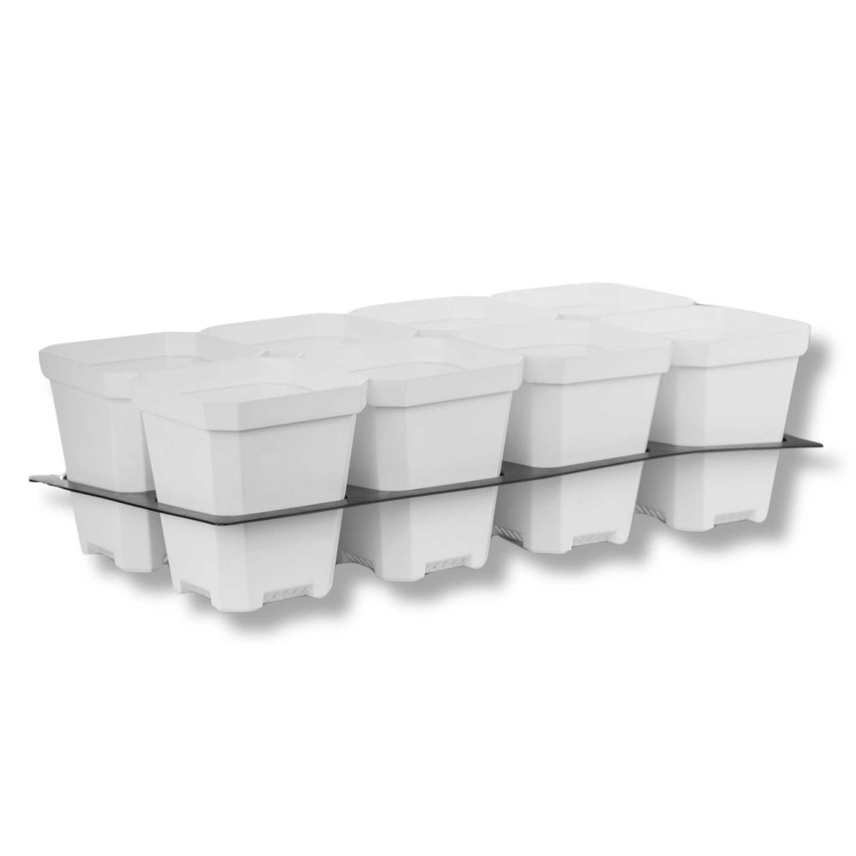 5 plastic plant pots 5" Nursery Pots with Insert Tray Black / 10 Inserts 80 Pots
