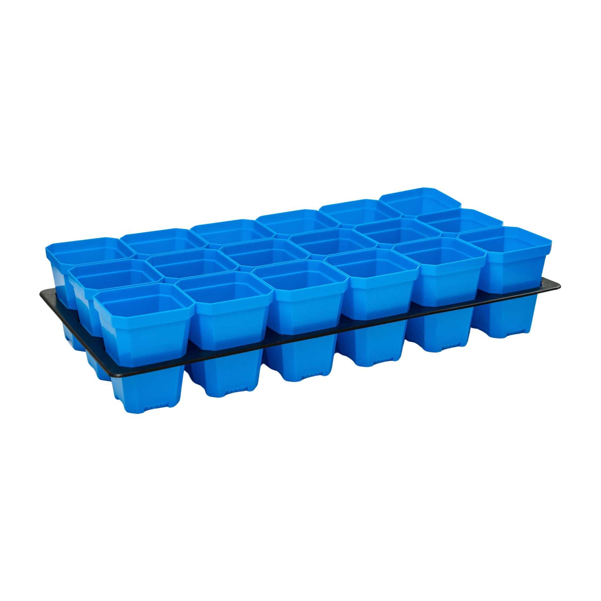 blue 3.3" pots with insert