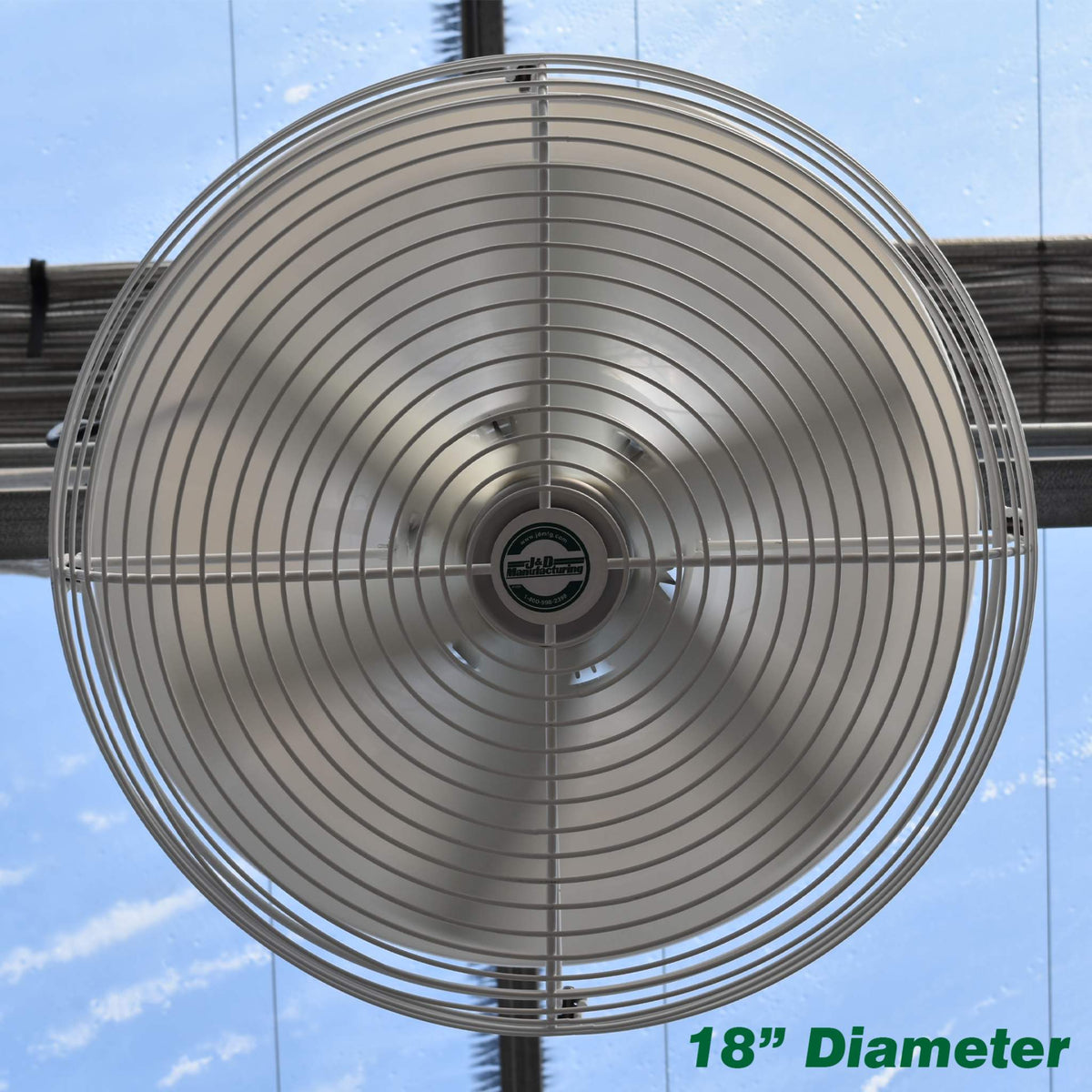 18 in destratifier fan bottom view
