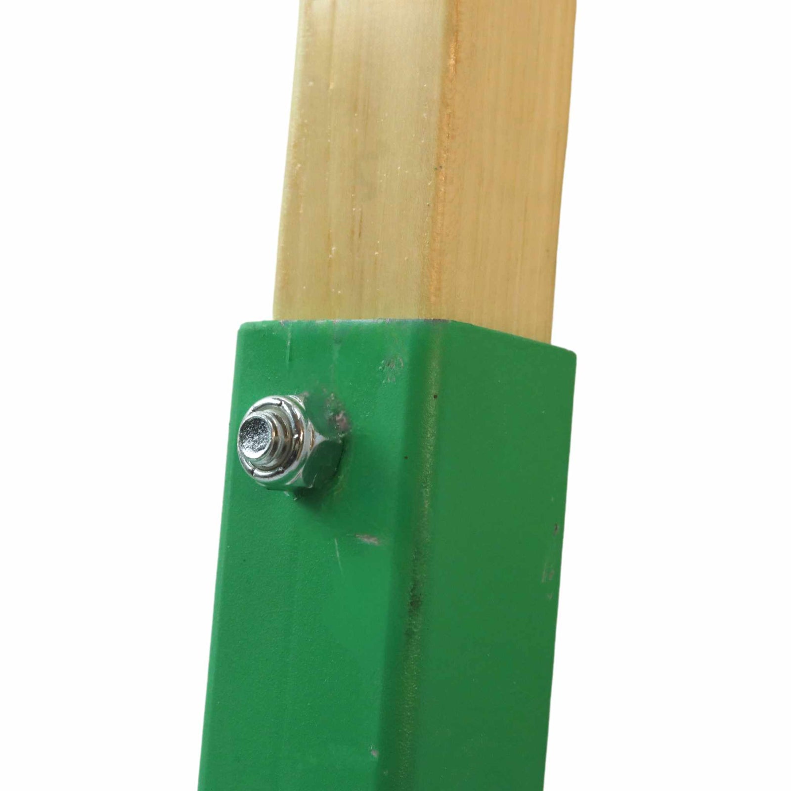 up close picture of bolts attaching handles