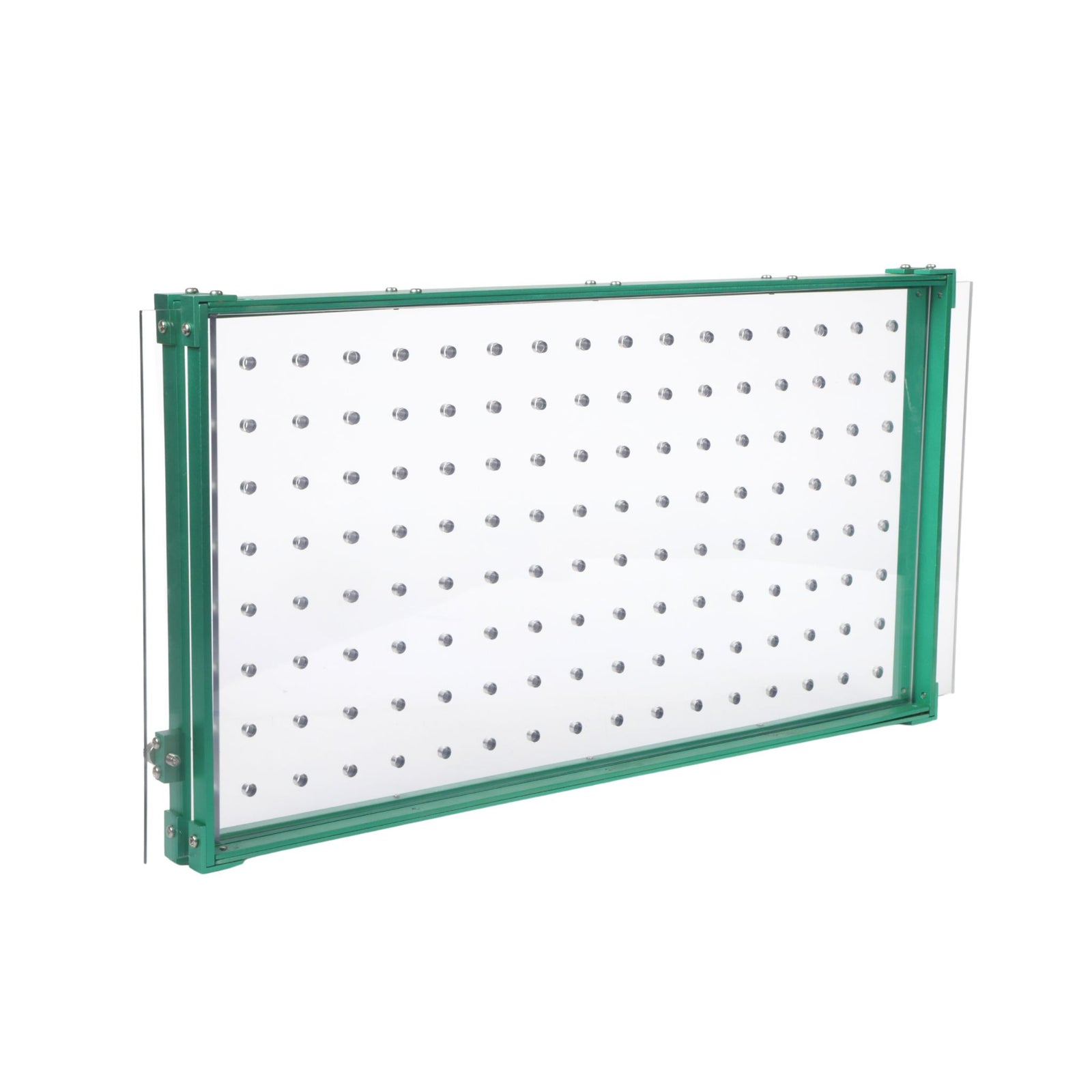 drop seeder with plate stood up for side viewing