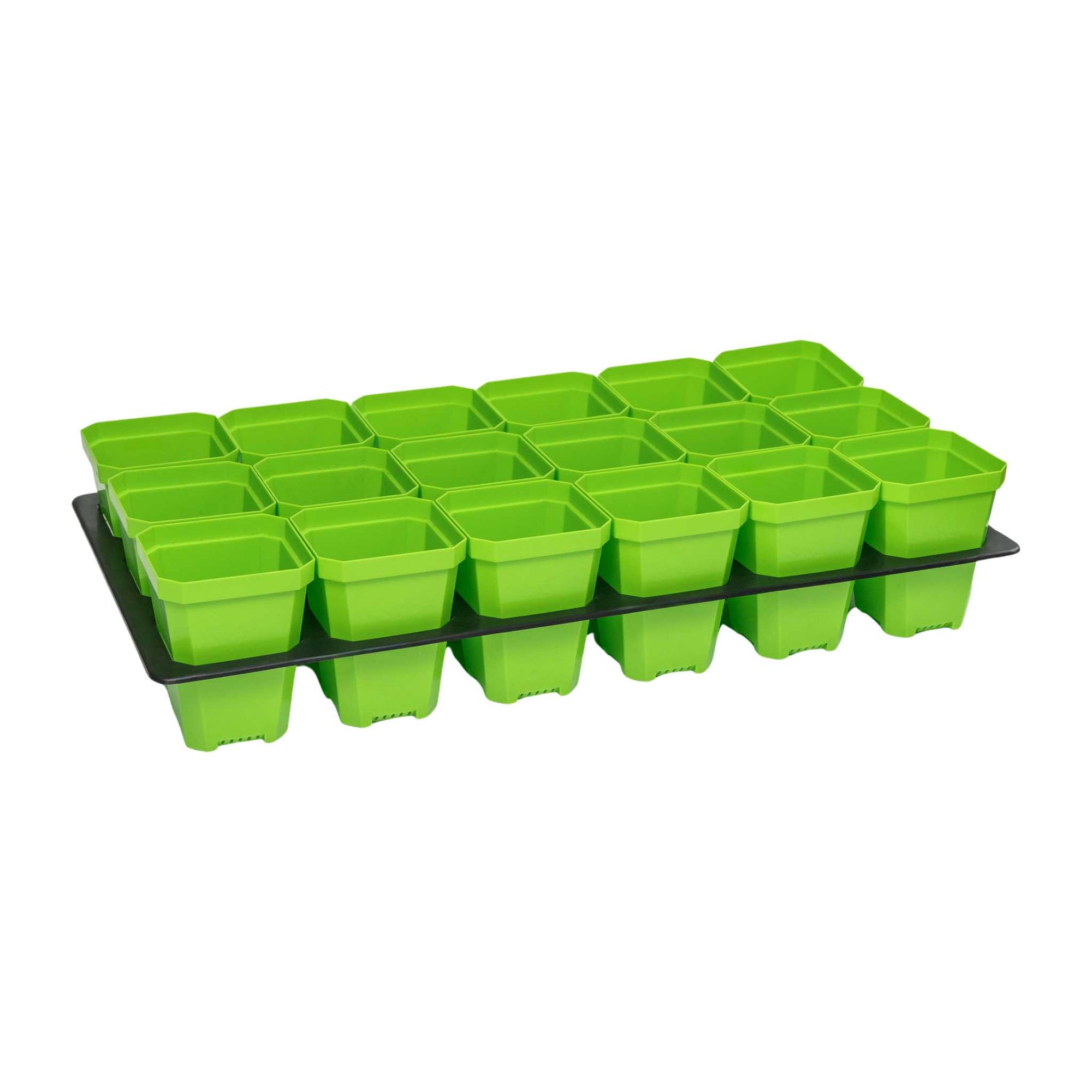 green 3.3" pots with insert