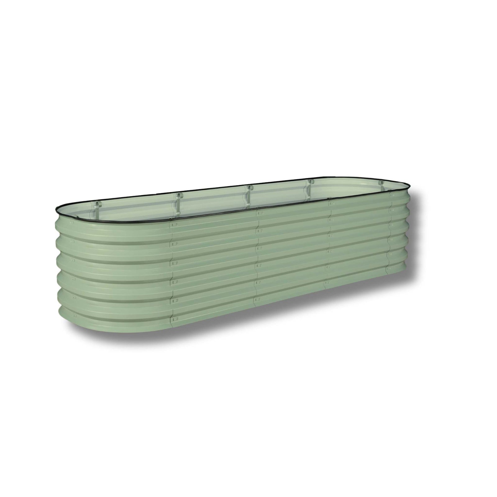 Green Modular Metal Raised Bed 17"  built in 2' x 3' configuration