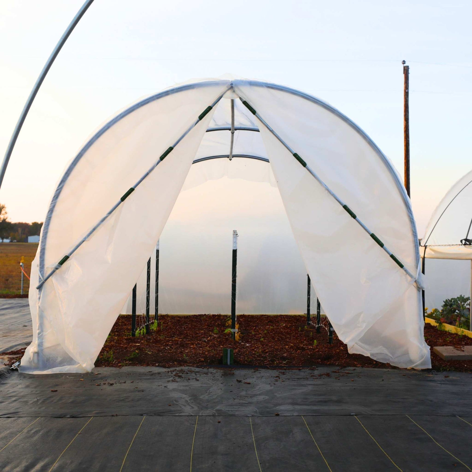 scissor door on hobby 10 x 12 greenhouse