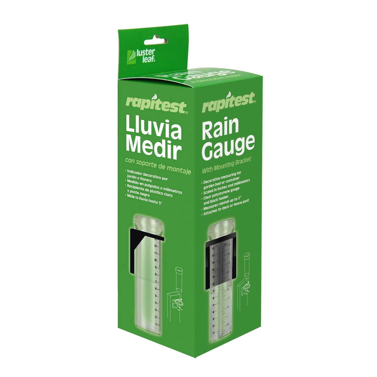 Luster Leaf Rapitest Rain Gauge with Bracket 1638