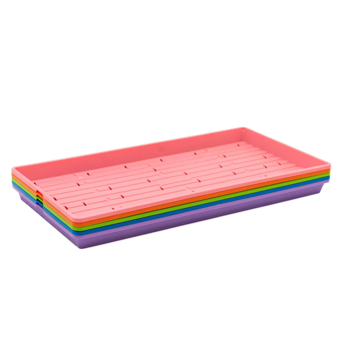 Multicolor Microgreen Trays 1020 With HOles