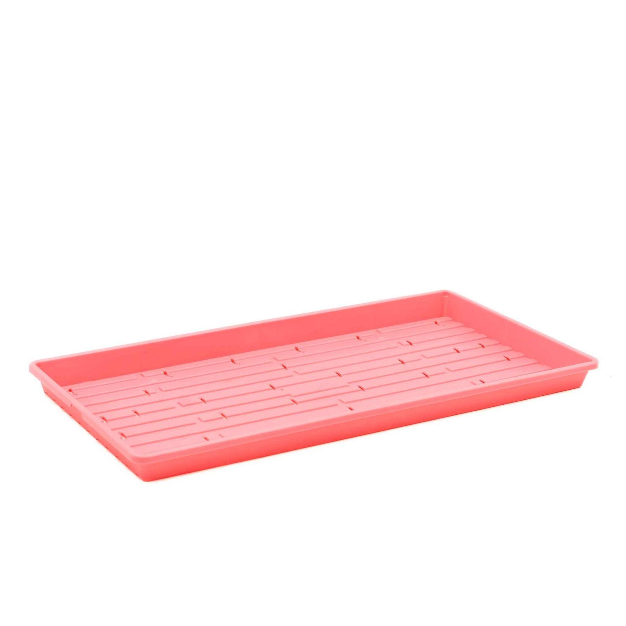 Pink Shallow 1020 Microgreen Tray with Holes