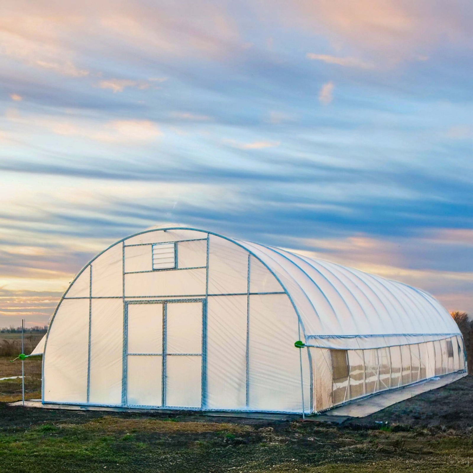 premium round all metal high tunnel