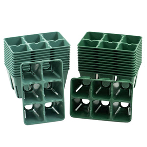 6 cell sage and 6 cell meadow plug tray from Whispering Willow Farm Collection