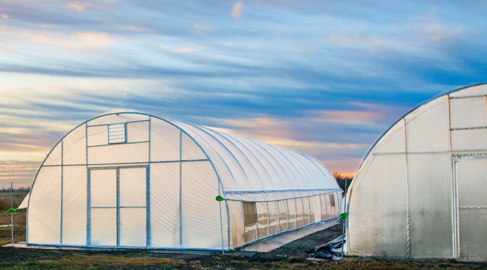 two premium all metal high tunnels