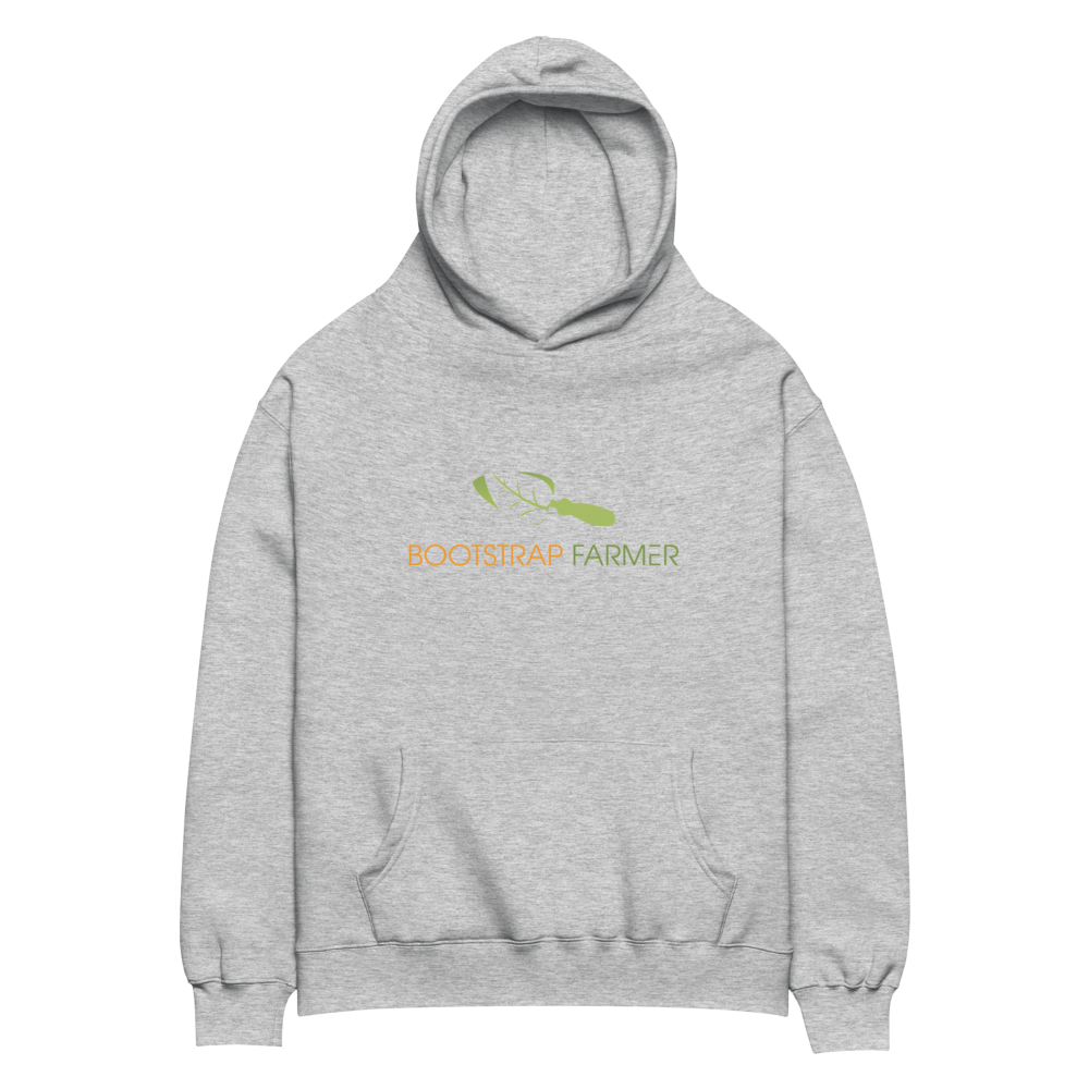 gray bootstrap farmer hoodie