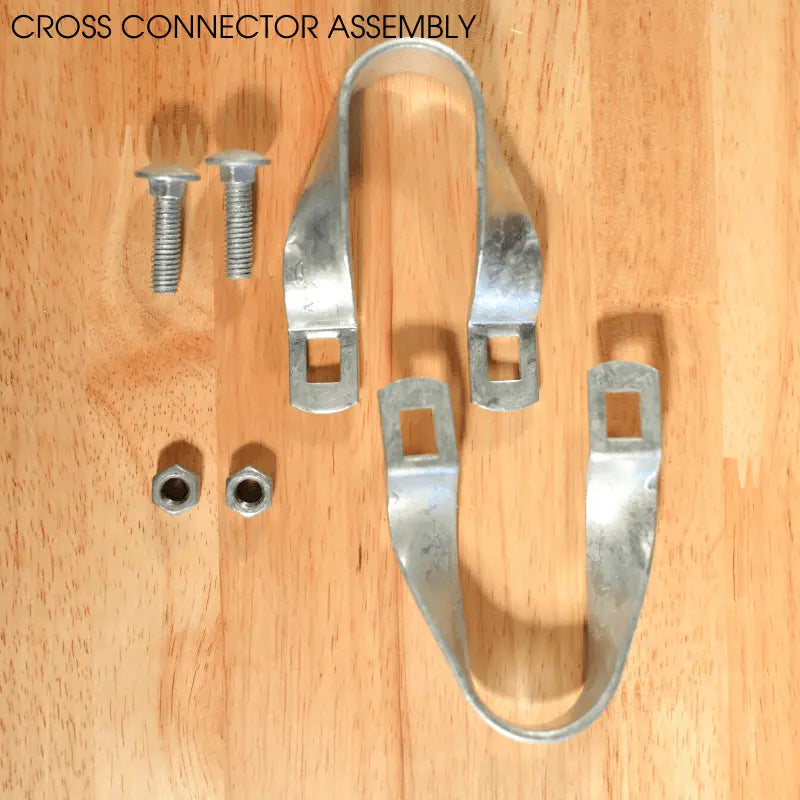 Greenhouse Cross Connectors - Galvanized Steel 1 3/8"