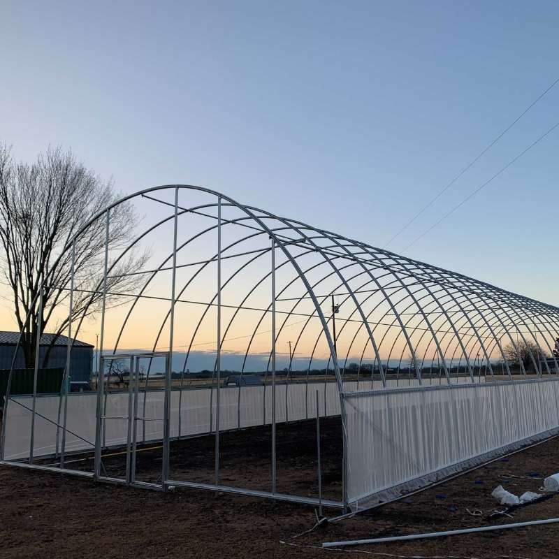 Insect Netting on Hoop House