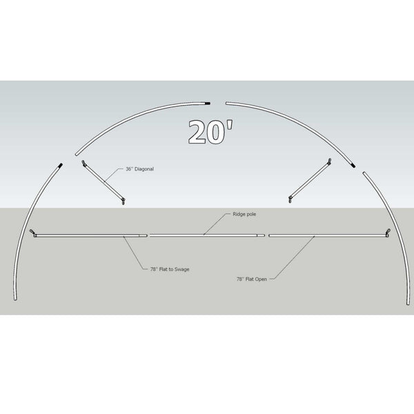 Greenhouse Truss Kit | USA Steel Hoop House Reinforcement - Bootstrap ...
