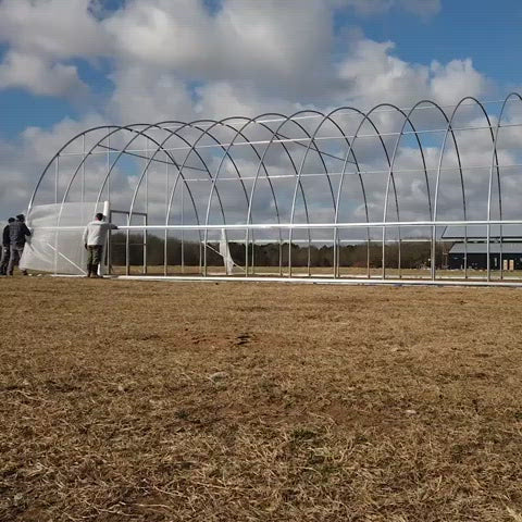 Video of sidewall netting installation.