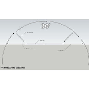 30' round truss