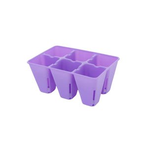 purple 6 cell tray