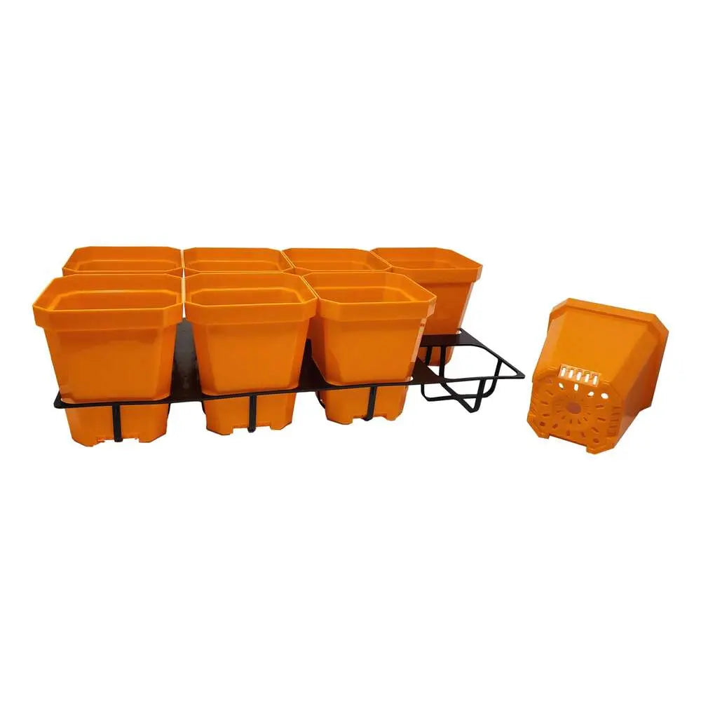 5 inch pots with inserts orange