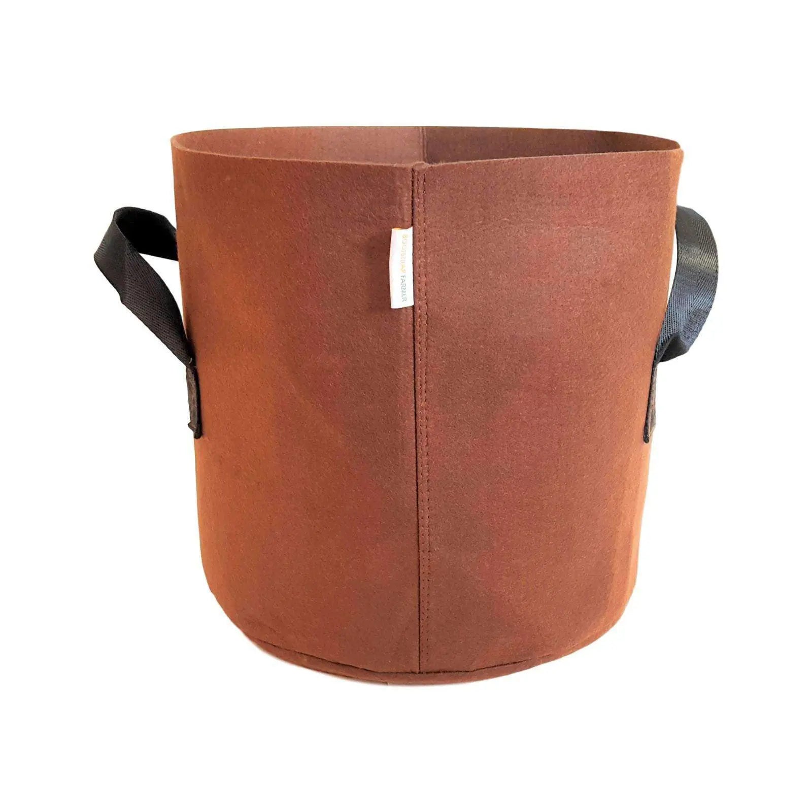 Grow Bags 7 Gallon Colored Fabric Pots Brown 10 7 Gallon
