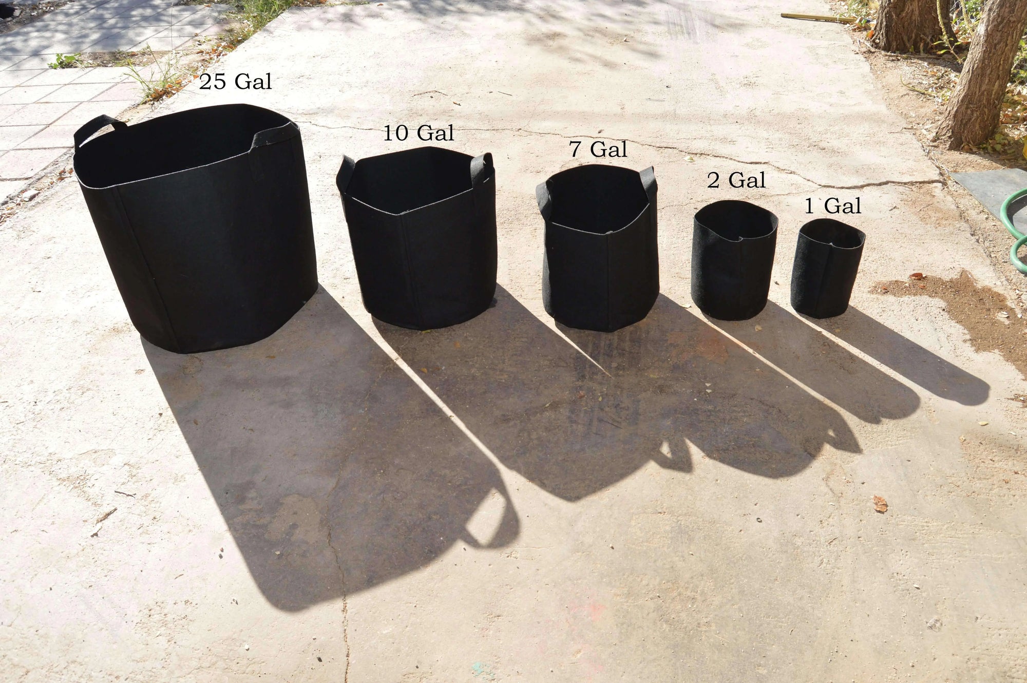 grow bag sizes