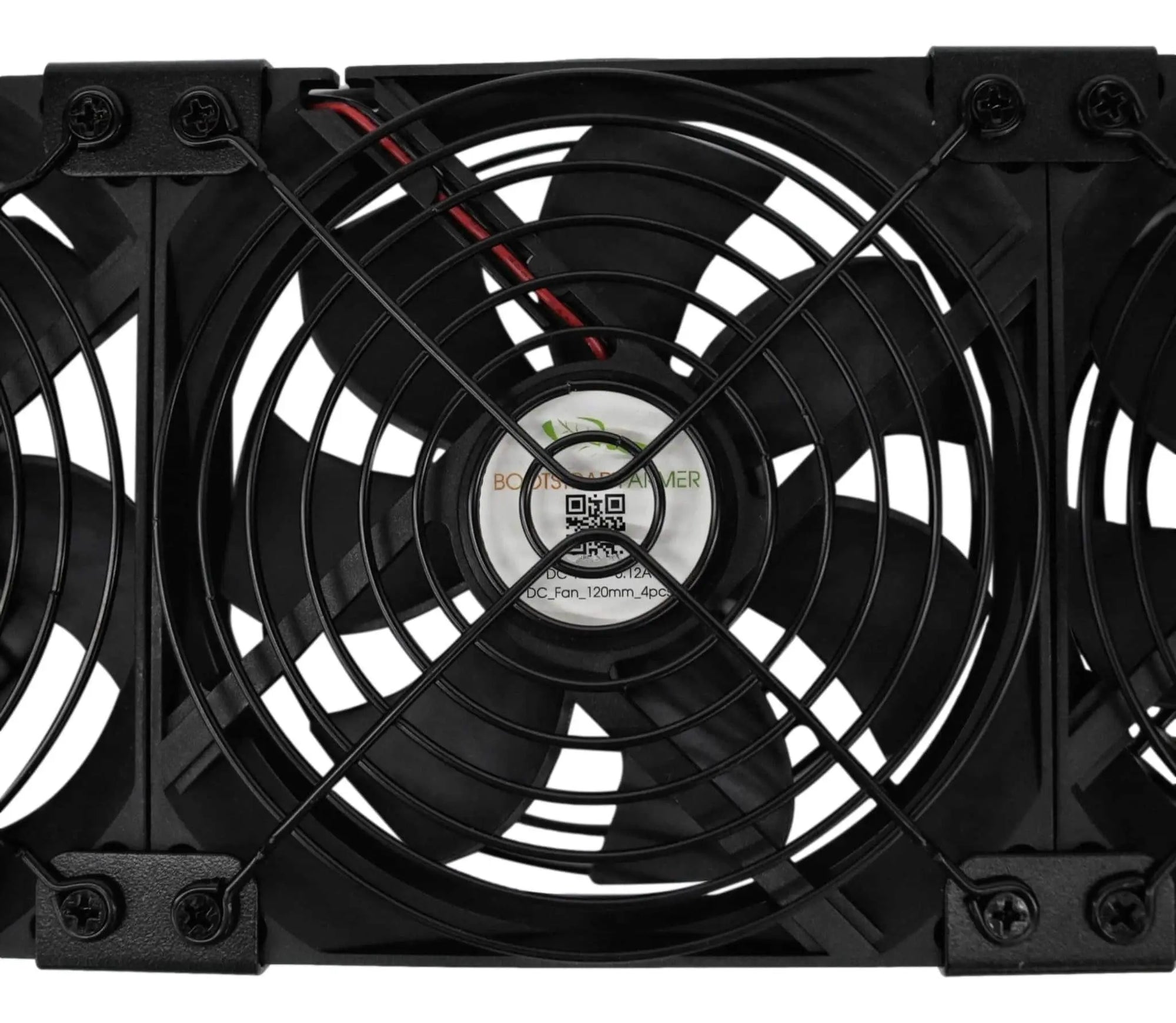 Closeup of Grow rack fan for microgreen growing racks