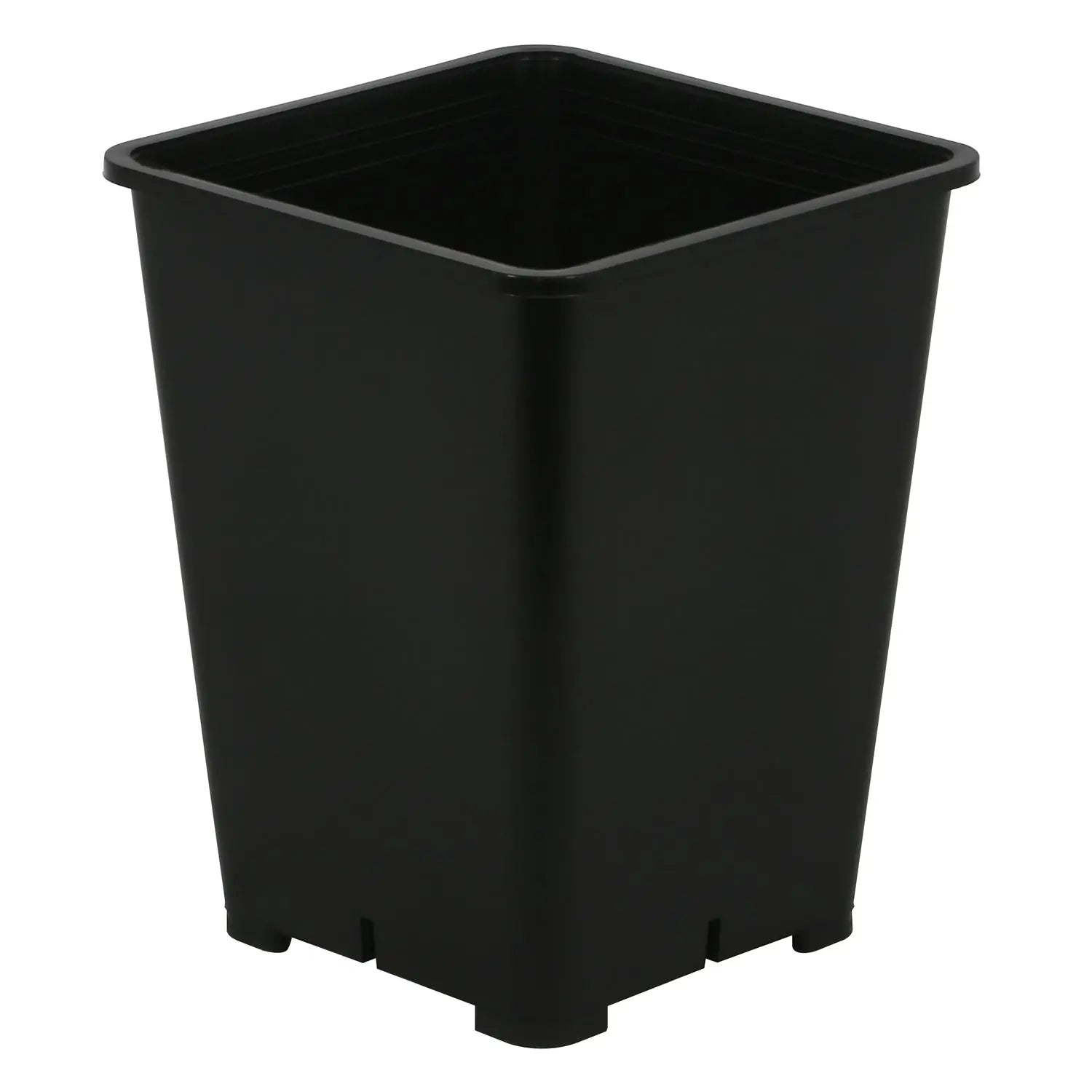 square plant pot sizes Square Black Plastic Pots