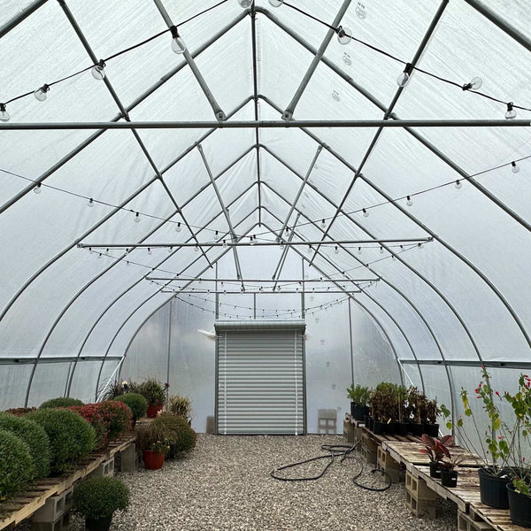 Steel truss kit for reinforcing an all-metal greenhouse frame