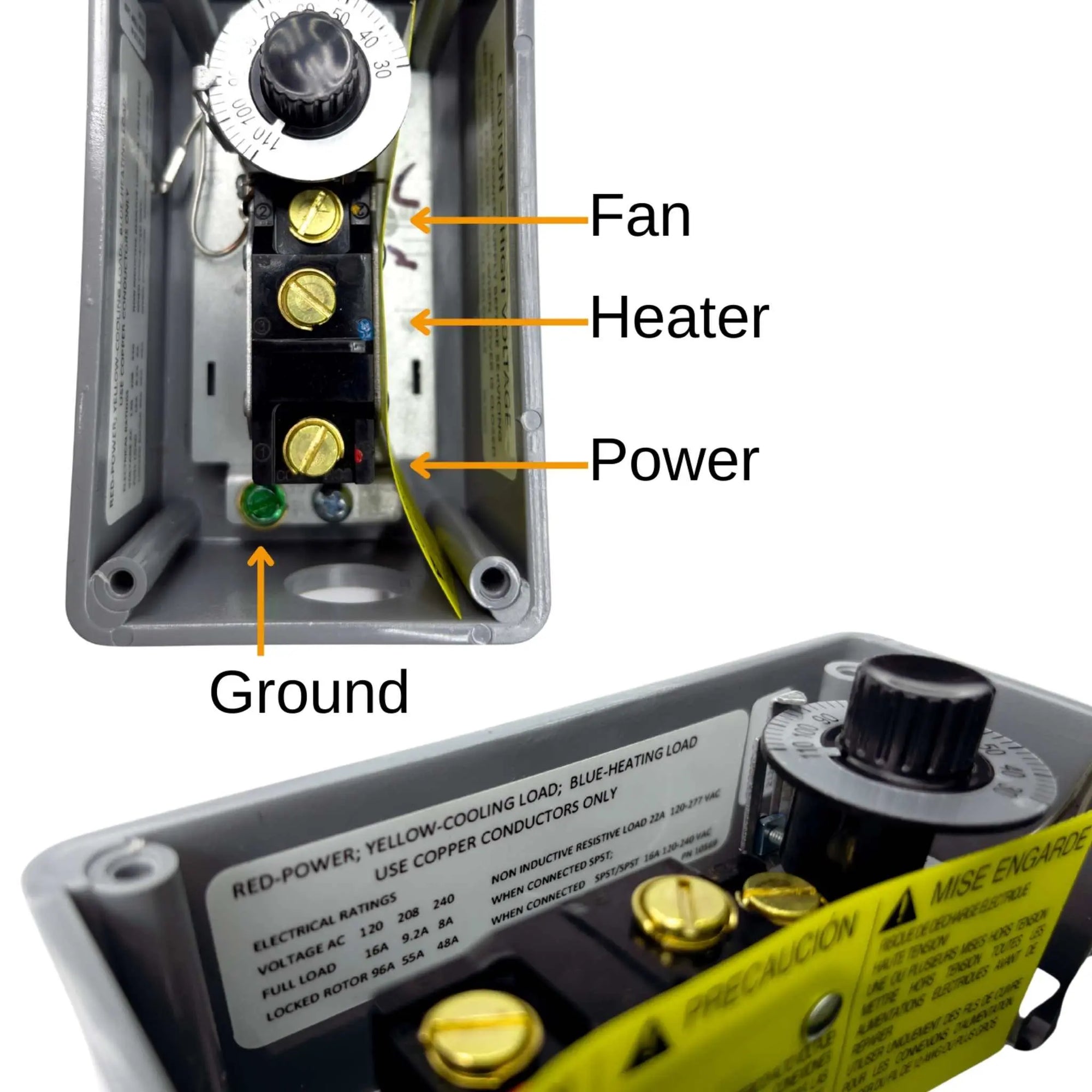 Double Stage Greenhouse Thermostat, Waterproof