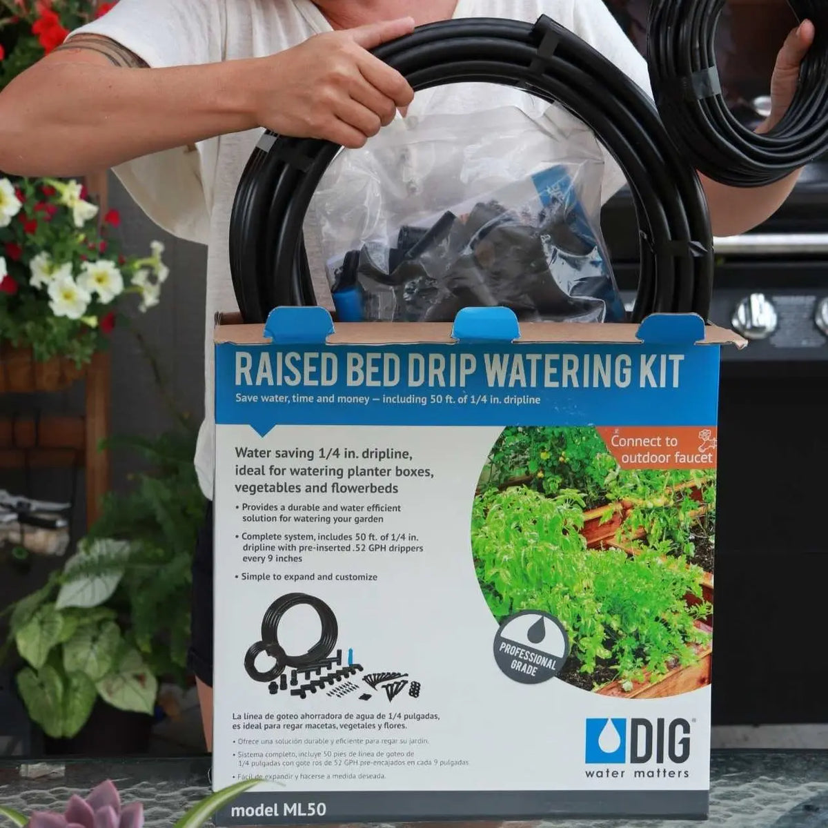 Watering - Raised Bed Drip Irrigation Kit